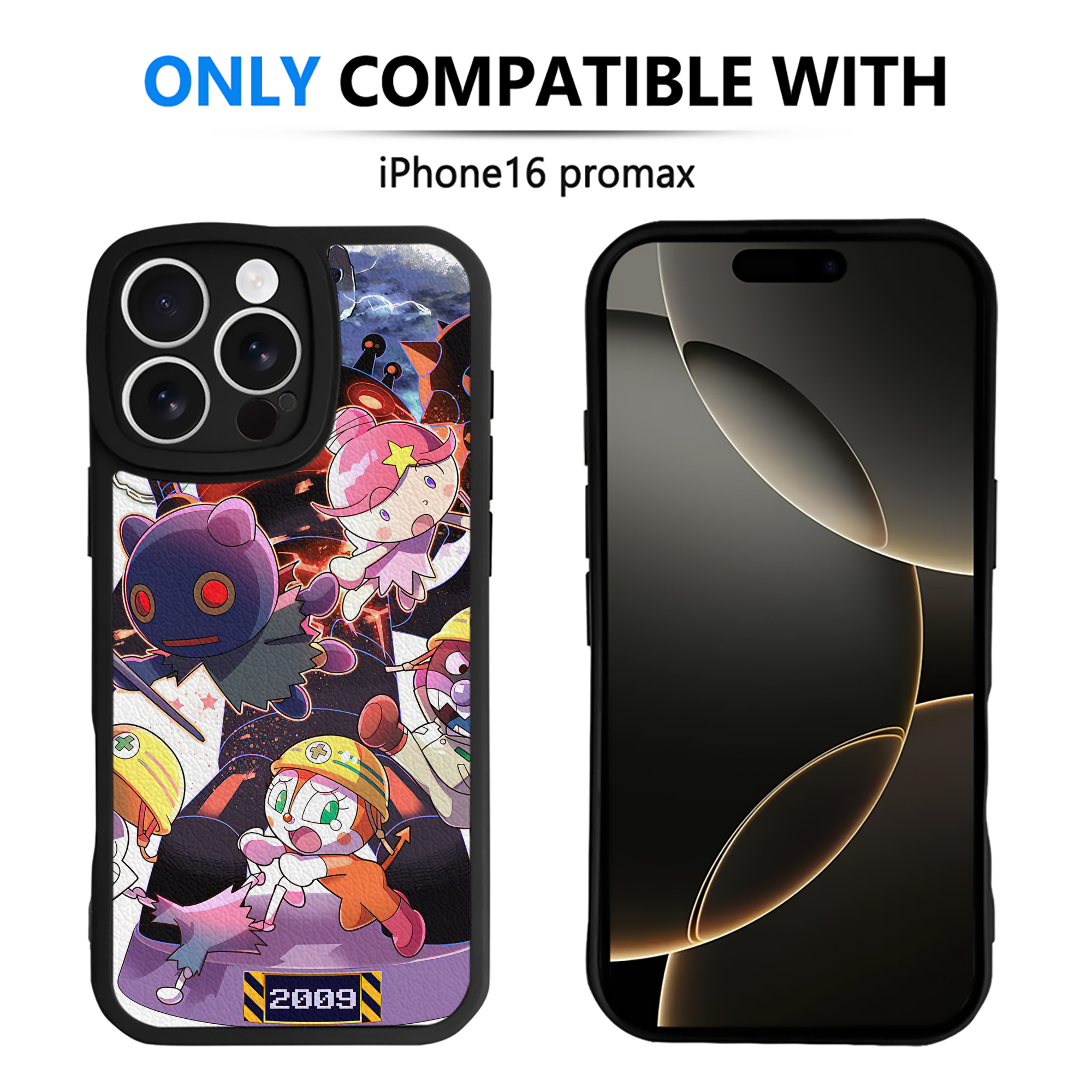 （画像用） アンパンマン Anpanman 【iPhone 16シリーズ対応】シリコンスマホケース（レザー調） 材質：シリコン